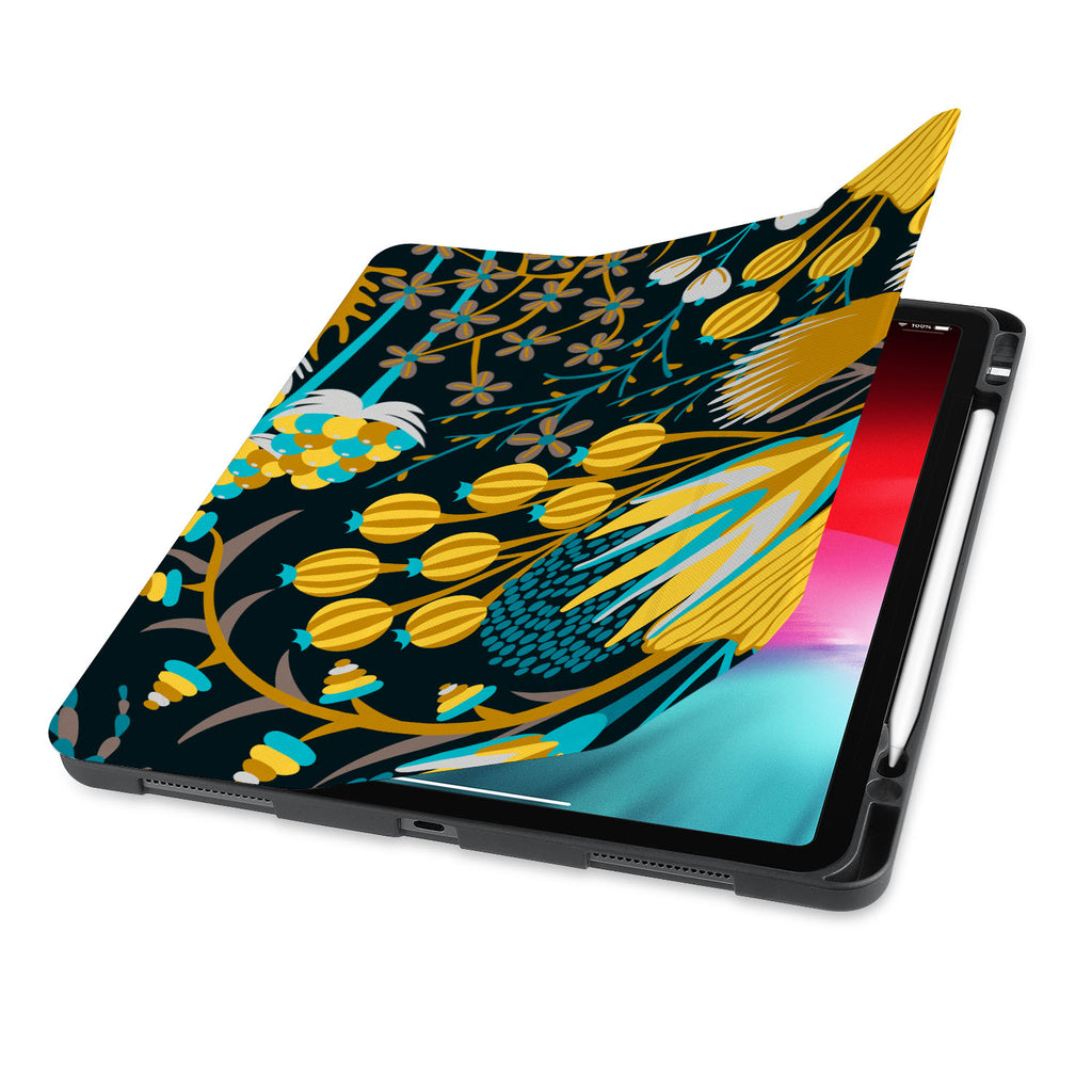 smart auto on and off features case with Autumn Leaves design - swap