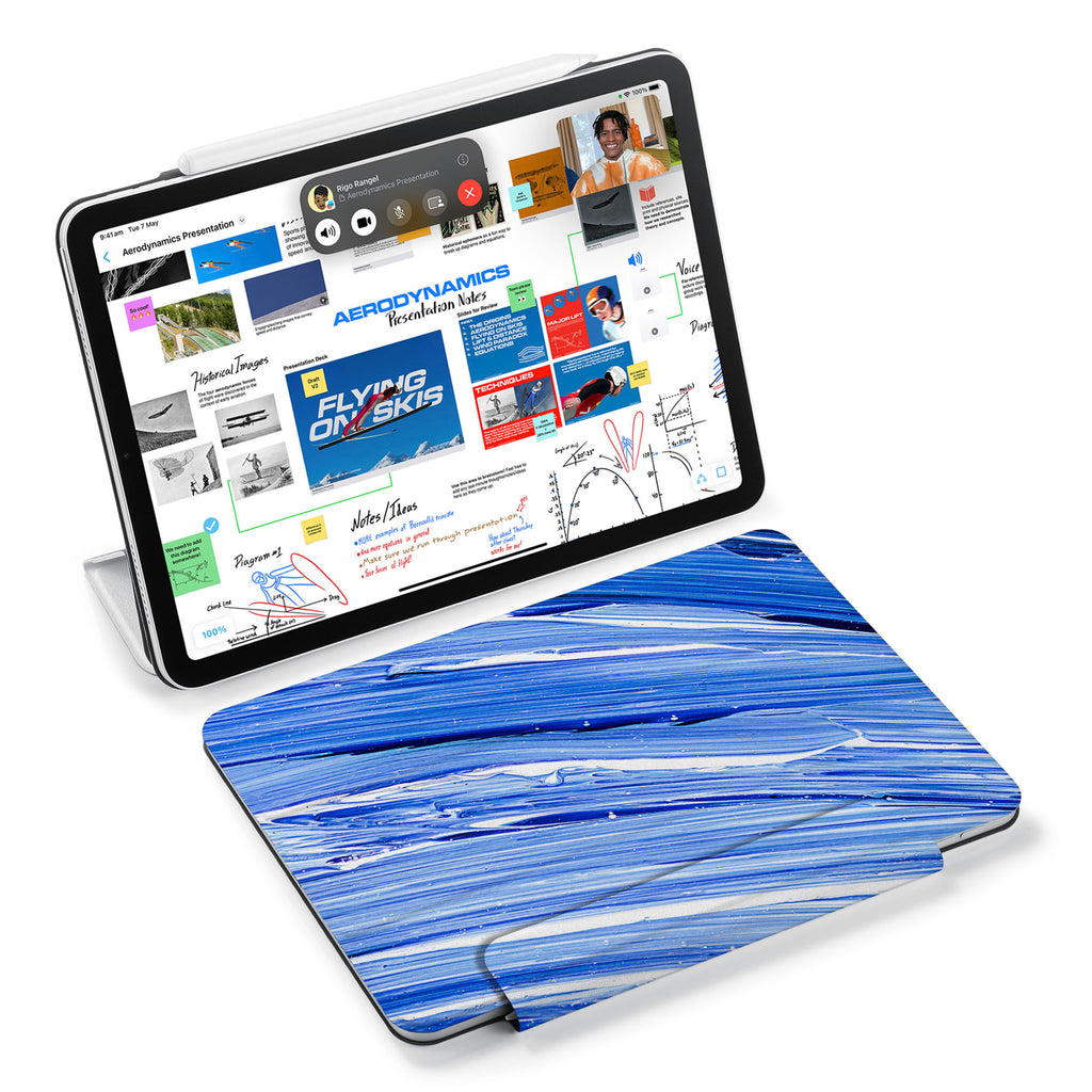 the VistaCase Personalized iPad Slim Fit Case with Futuristic design,  Designed with convenience in mind, the case automatically wakes your iPad when opened and puts it to sleep when closed.