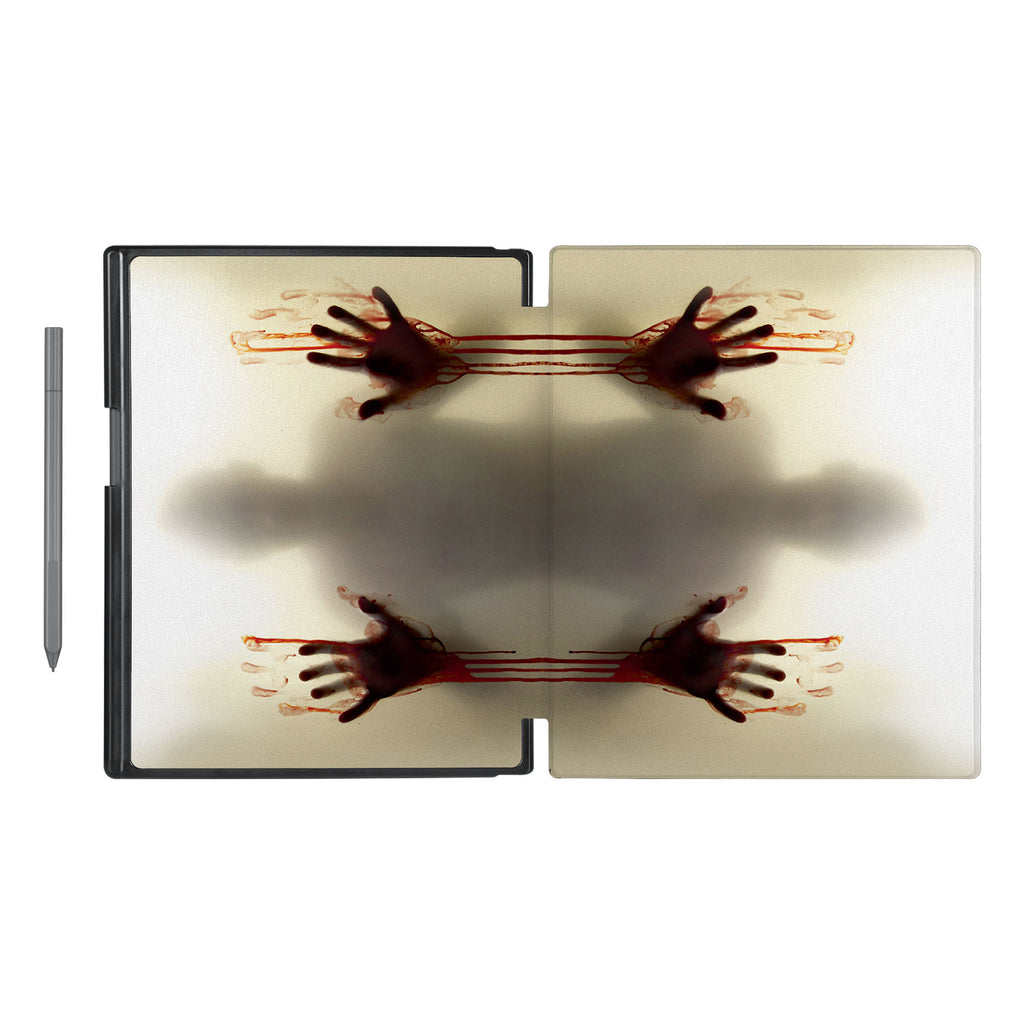 Vista Case reMarkable Folio case with Horror Design has an integrated holder for pen marker  so you never have to leave your extra tech behind. - swap