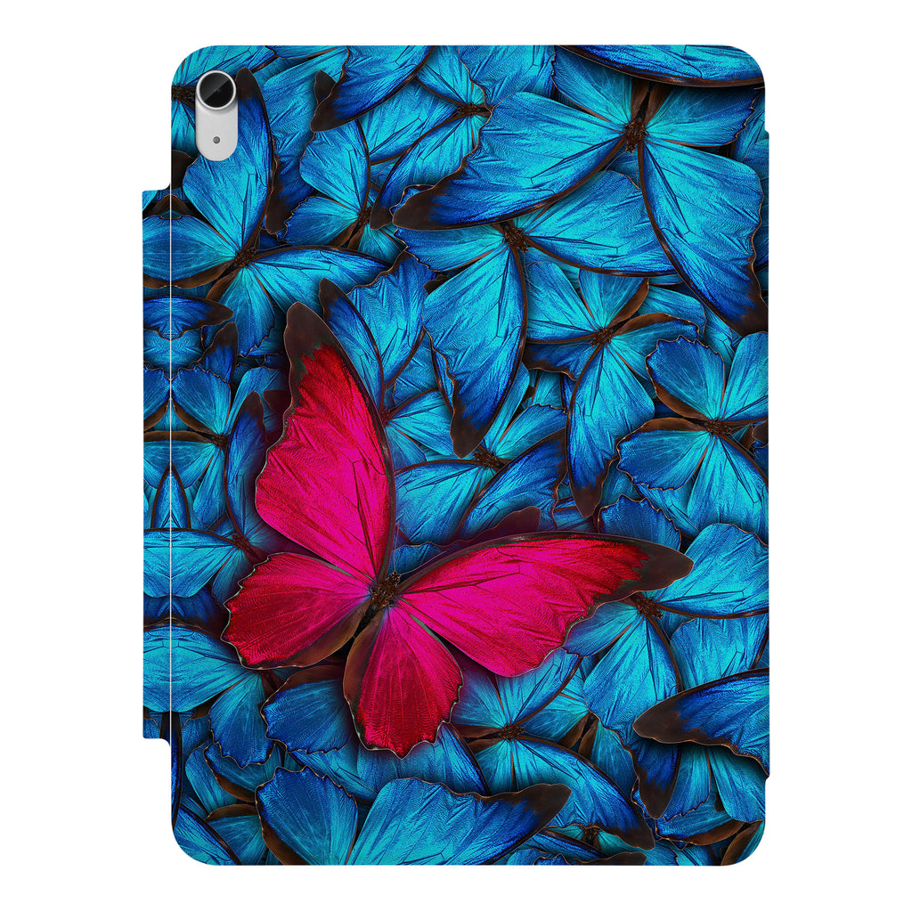 the VistaCase Personalized iPad Slim Fit Case with Butterfly design,  Crafted with a durable fabric exterior and a soft interior lining.