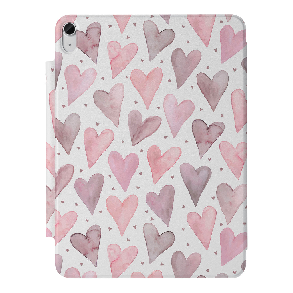 the VistaCase Personalized iPad Slim Fit Case with Love design,  Crafted with a durable fabric exterior and a soft interior lining.