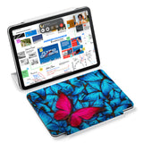 the VistaCase Personalized iPad Slim Fit Case with Butterfly design,  Designed with convenience in mind, the case automatically wakes your iPad when opened and puts it to sleep when closed.