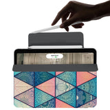 the VistaCase Personalized iPad Slim Fit Case with Aztec Tribal design,  The case includes built-in storage and a cutout for easy magnetic attachment of your Pencil, ensuring it's always within reach.