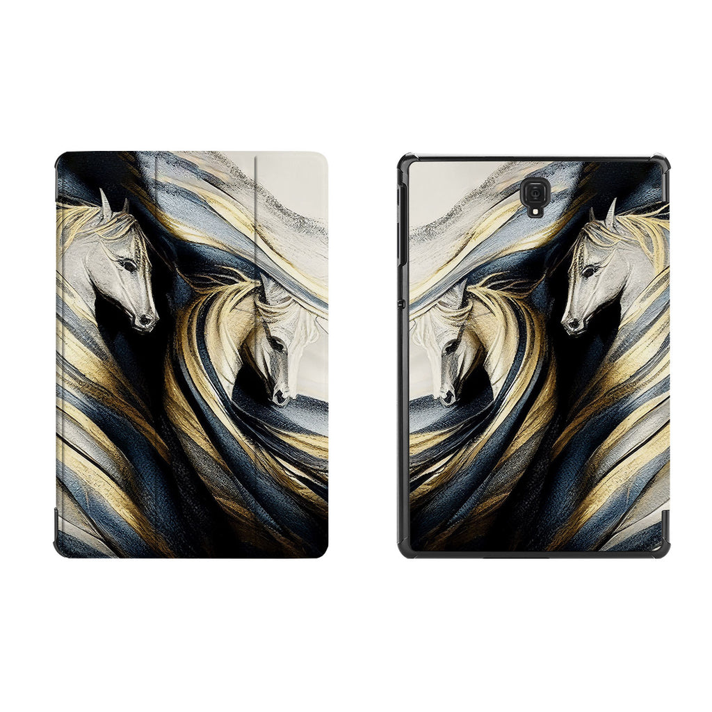 the whole printed area of Personalized Samsung Galaxy Tab Case with Horses design