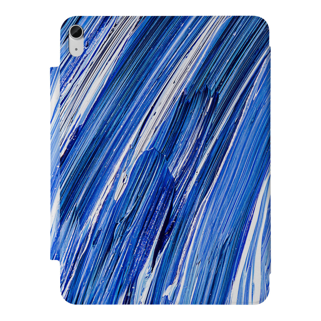 the VistaCase Personalized iPad Slim Fit Case with Futuristic design,  Crafted with a durable fabric exterior and a soft interior lining.