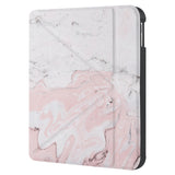 swap front and back view of personalized KOBO case and Pink Marble design