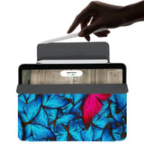 the VistaCase Personalized iPad Slim Fit Case with Butterfly design,  The case includes built-in storage and a cutout for easy magnetic attachment of your Pencil, ensuring it's always within reach.