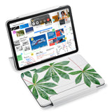 the VistaCase Personalized iPad Slim Fit Case with Flat Flower design,  Designed with convenience in mind, the case automatically wakes your iPad when opened and puts it to sleep when closed.