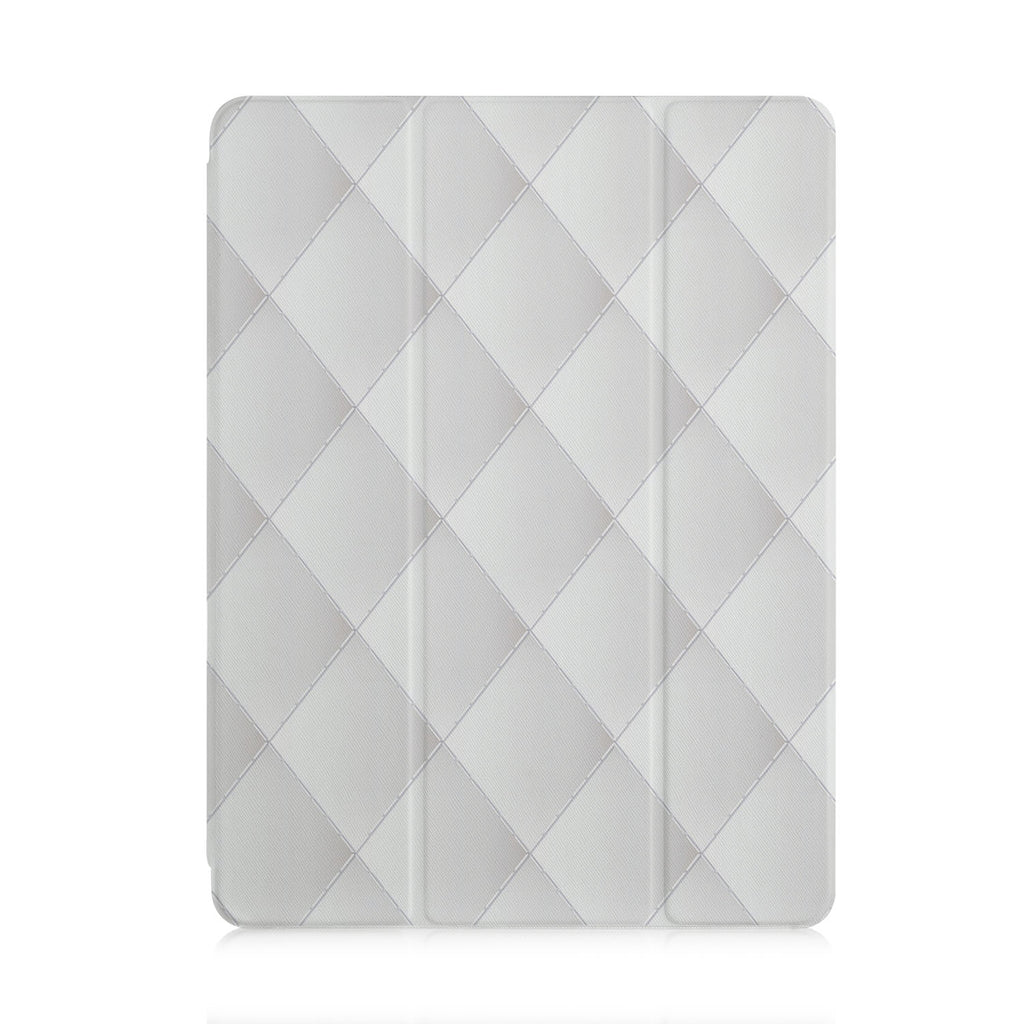 front and back view of personalized iPad case with pencil holder and 03 design