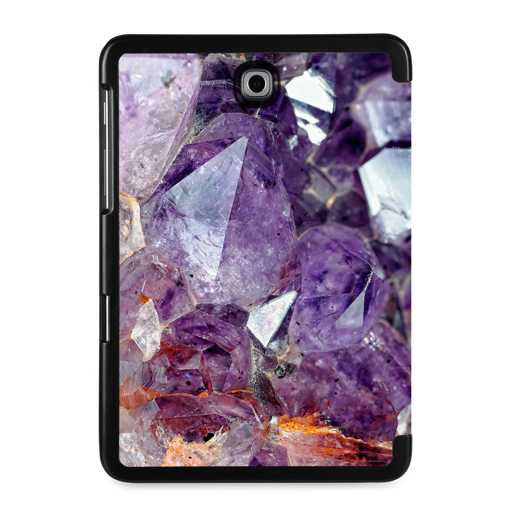 the back view of Personalized Samsung Galaxy Tab Case with Crystal Diamond design