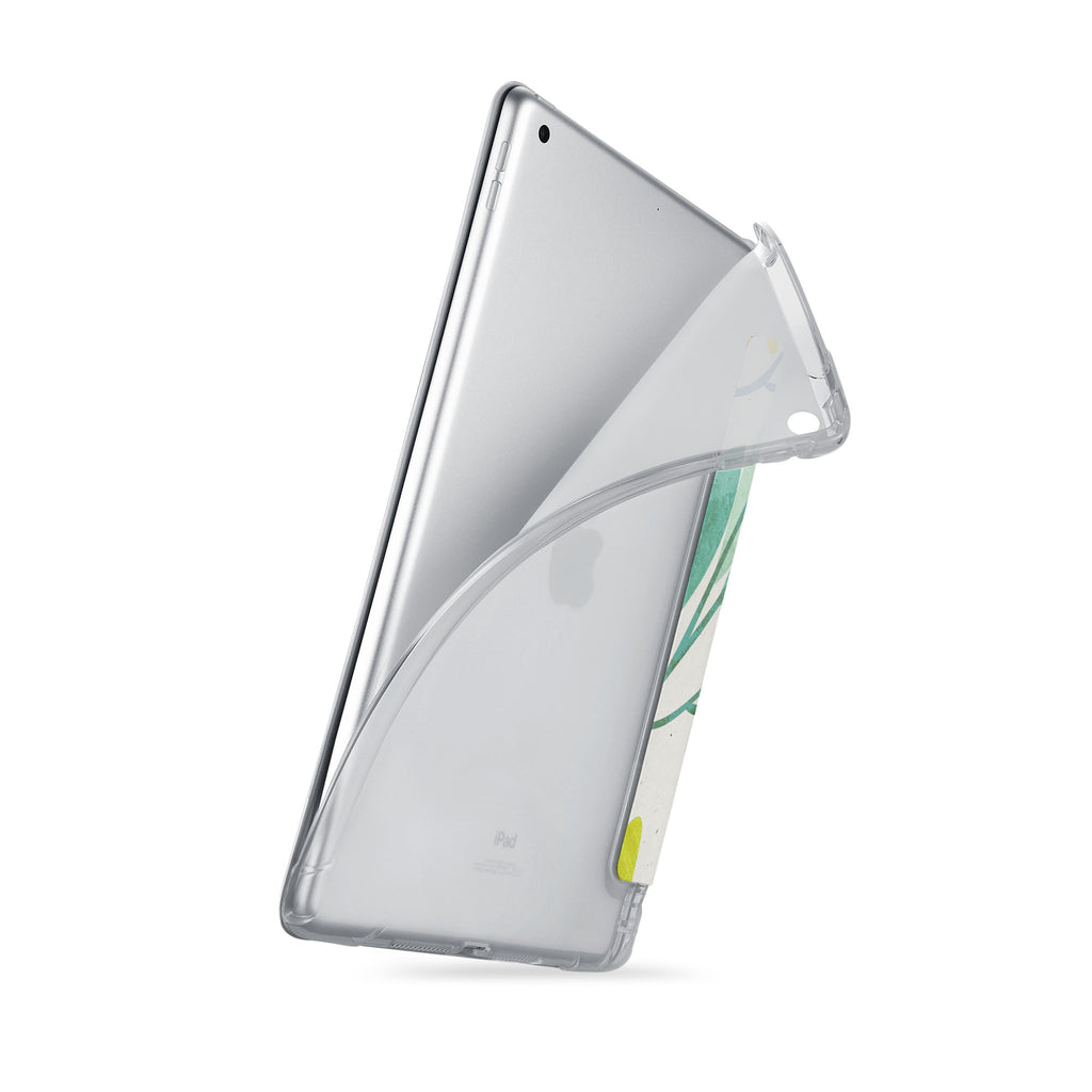 iPad SeeThru Casd with Pink Flower Design