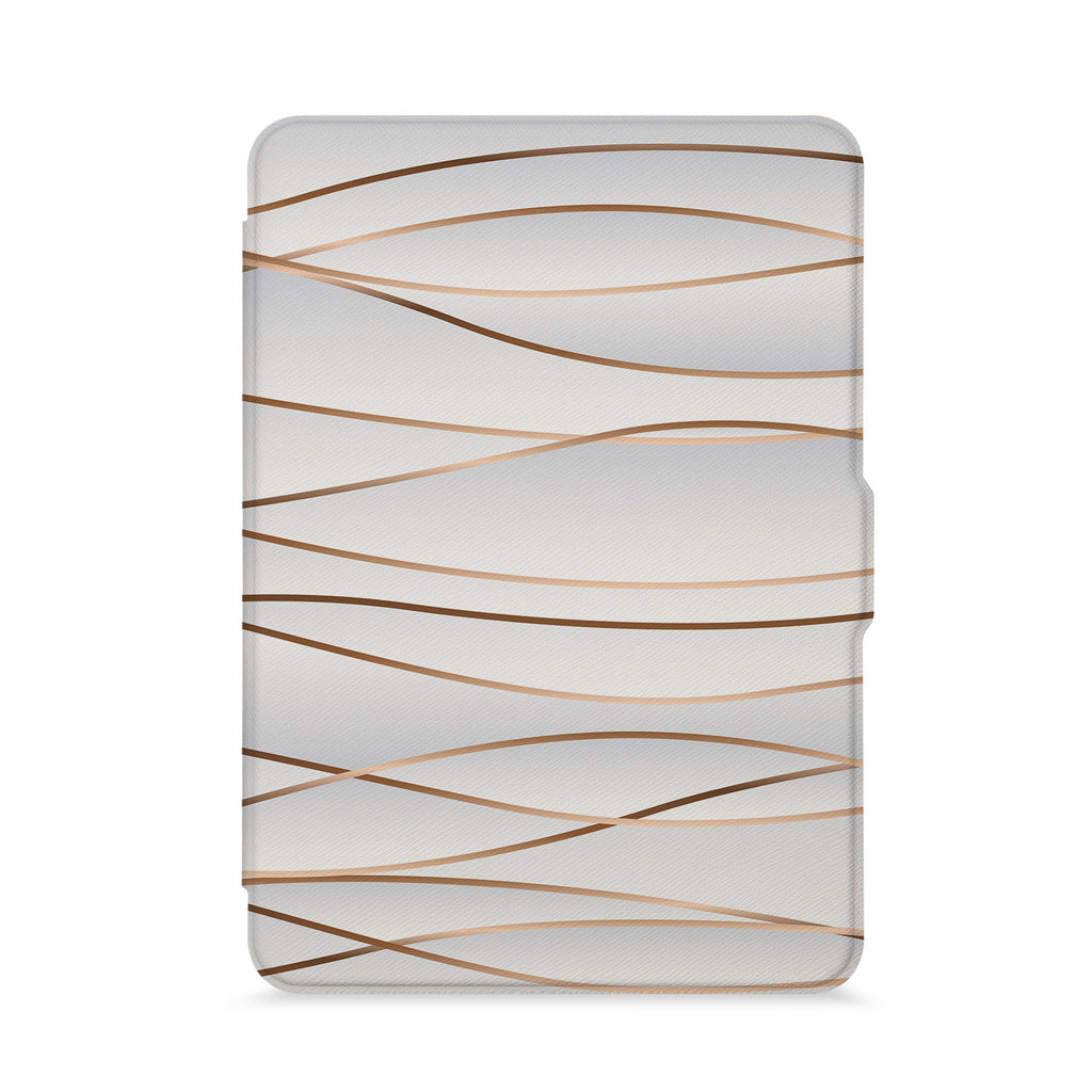front view of personalized kindle paperwhite case with Luxury design - swap
