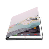Auto wake and sleep function of the personalized iPad folio case with Marble Art design