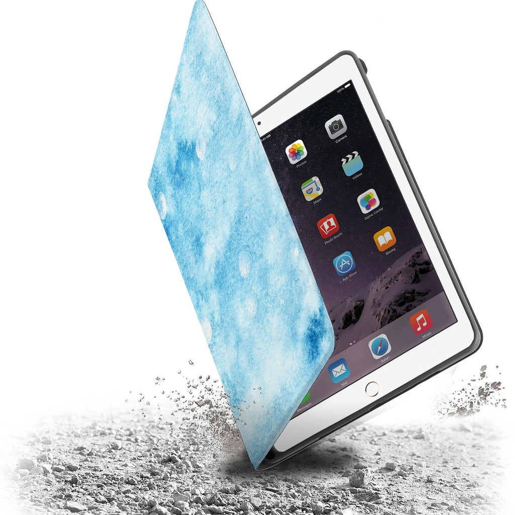 Drop protection from the personalized iPad folio case with Winter design