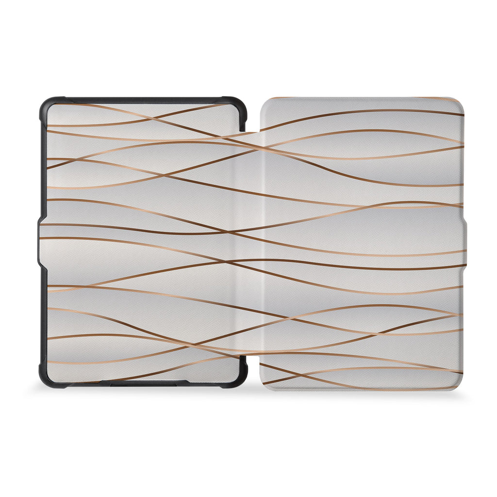 the whole front and back view of personalized kindle case paperwhite case with Luxury design