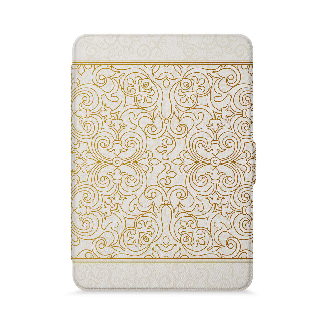 front view of personalized kindle paperwhite case with 07 design - swap