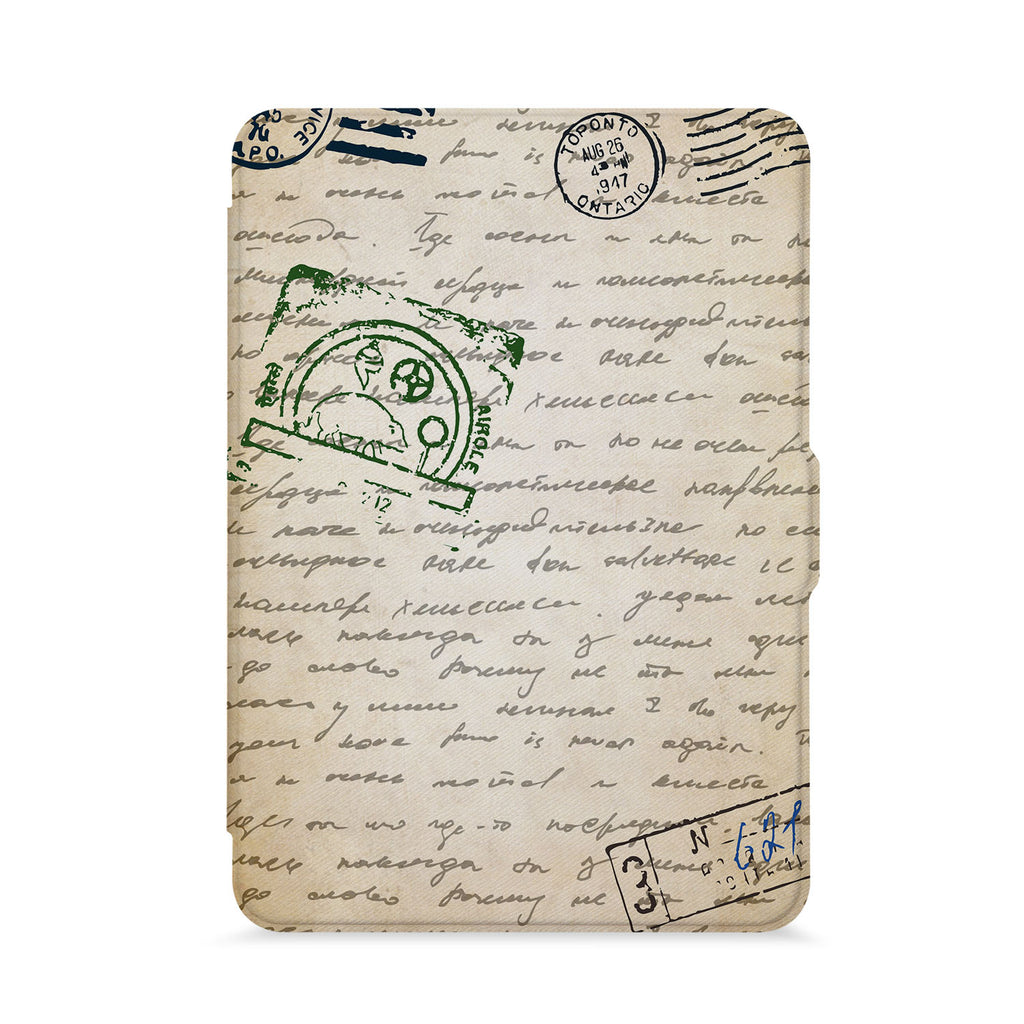 front view of personalized kindle paperwhite case with 05 design - swap