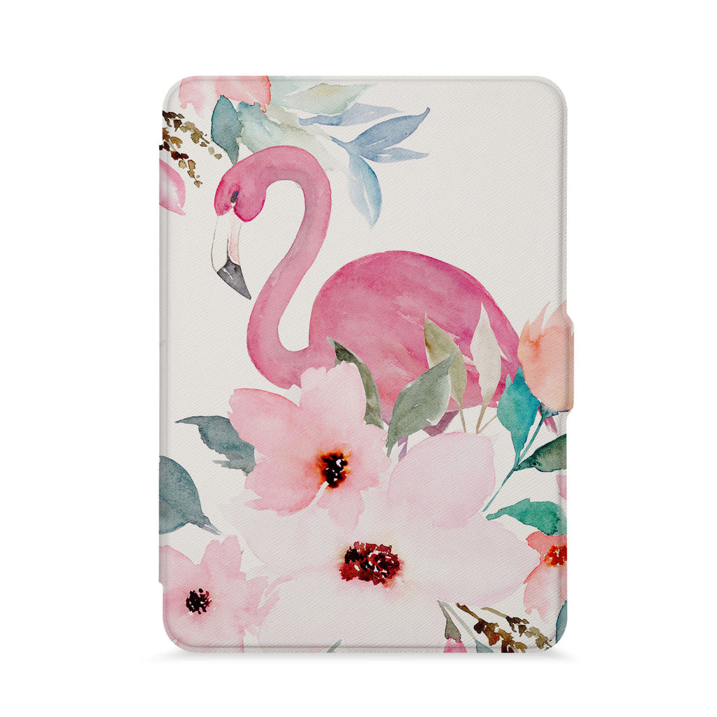 front view of personalized kindle paperwhite case with 01 design - swap