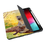 personalized iPad case with pencil holder and Australia Wild Animal design - swap