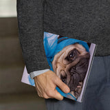 A business man holds Personalized VistaCase reMarkable Pen Holder Case with Dog design