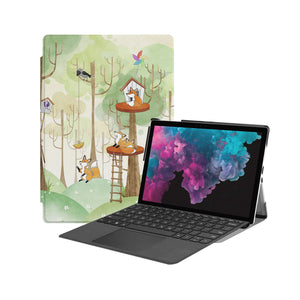 the Hero Image of Personalized Microsoft Surface Pro and Go Case with Forst Animal design