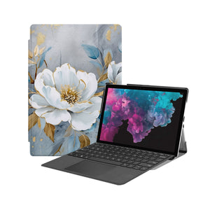 the Hero Image of Personalized Microsoft Surface Pro and Go Case with Flower Art design