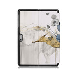 the back side of Personalized Microsoft Surface Pro and Go Case with Artistic Flower design