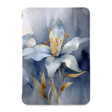 the front view of Personalized Samsung Galaxy Tab Case with Artistic Flower design