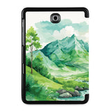 the back view of Personalized Samsung Galaxy Tab Case with Landscape design