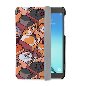 auto on off function of Personalized Samsung Galaxy Tab Case with Sushi Cats design - swap