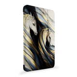 the side view of Personalized Samsung Galaxy Tab Case with Horses design