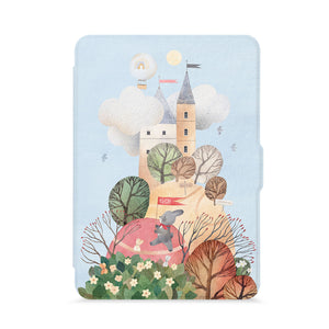 front view of personalized kindle paperwhite case with with Fairy Tale design - swap