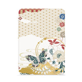 front view of personalized kindle paperwhite case with Japanese Pattern design