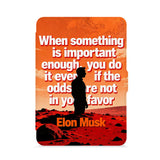 front view of personalized kindle paperwhite case with Elon Musk SpaceX design