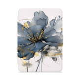 front view of personalized kindle paperwhite case with Artistic Flower design