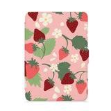 front view of personalized kindle paperwhite case with Tropical Fruits design