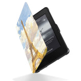 Reinforced rubber bumpers on the corners to protect your Kindle Paperwhite kindle case with France Famous Attractions design