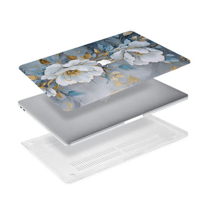 Ultra-thin and lightweight two-piece hardshell case with Flower Art design is easy to apply and remove - swap