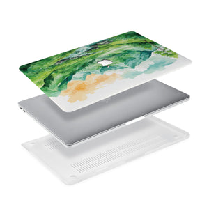 Ultra-thin and lightweight two-piece hardshell case with Landscape design is easy to apply and remove - swap