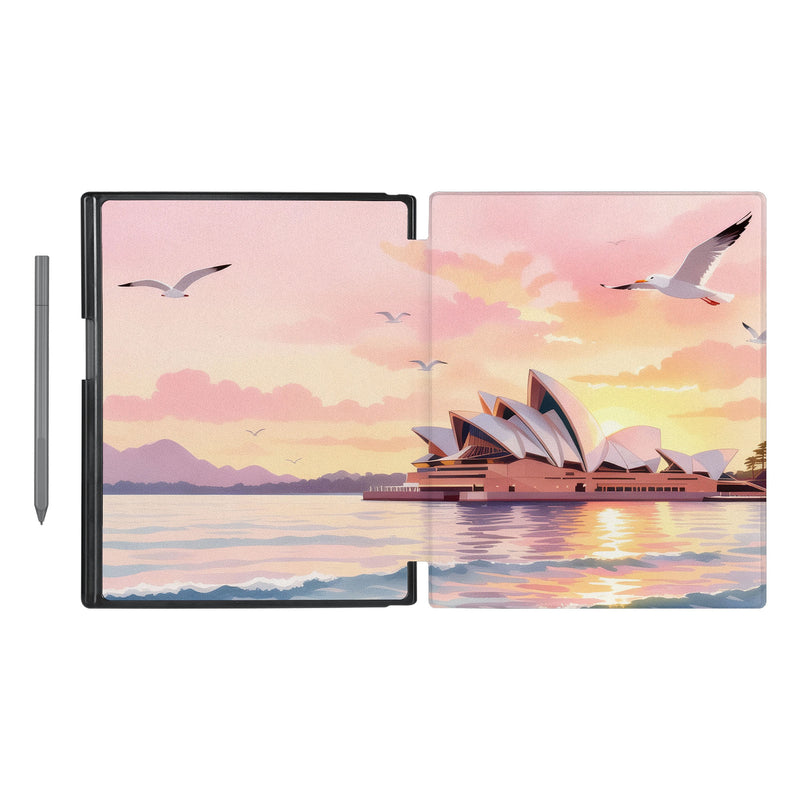swap - Vista Case reMarkable Folio case with Australia Oil Painting Design has an integrated holder for pen marker so you never have to leave your extra tech behind.