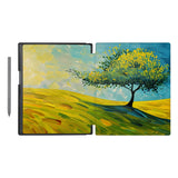 swap - Vista Case reMarkable Folio case with Tree Painting Design has an integrated holder for pen marker so you never have to leave your extra tech behind.