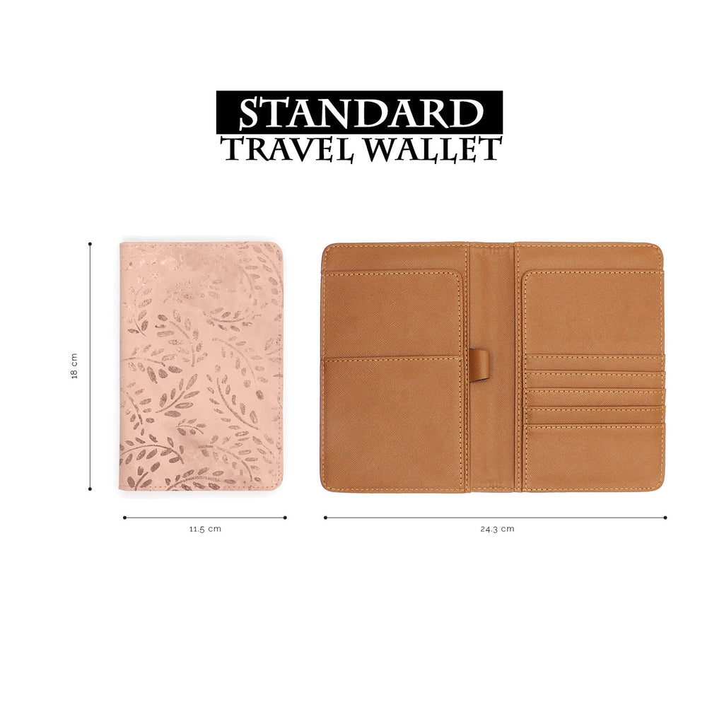 standard size of personalized RFID blocking passport travel wallet with Magical Textured Pattern design
