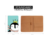 standard size of personalized RFID blocking passport travel wallet with Christmas Coming design