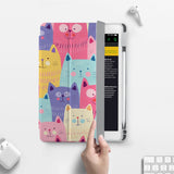Vista Case iPad Premium Case with Cat Kitty Design has built-in magnets are strategically placed to put your tablet to sleep when not in use and wake it up automatically when you need it for an extended battery life.