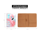 Travel Wallet - Watercolor Flamingo