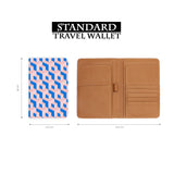 standard size of personalized RFID blocking passport travel wallet with 3D Patterns design