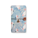 the front top view of midori style traveler's notebook with Bird design