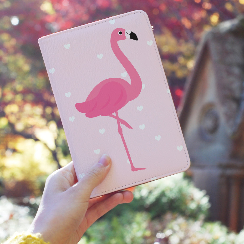 Travel Wallet - Flamingo With Heart