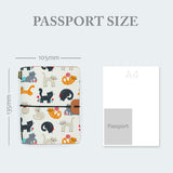
midori style traveler's notebook with playful pussycats design in passport size 135mm x 105mm