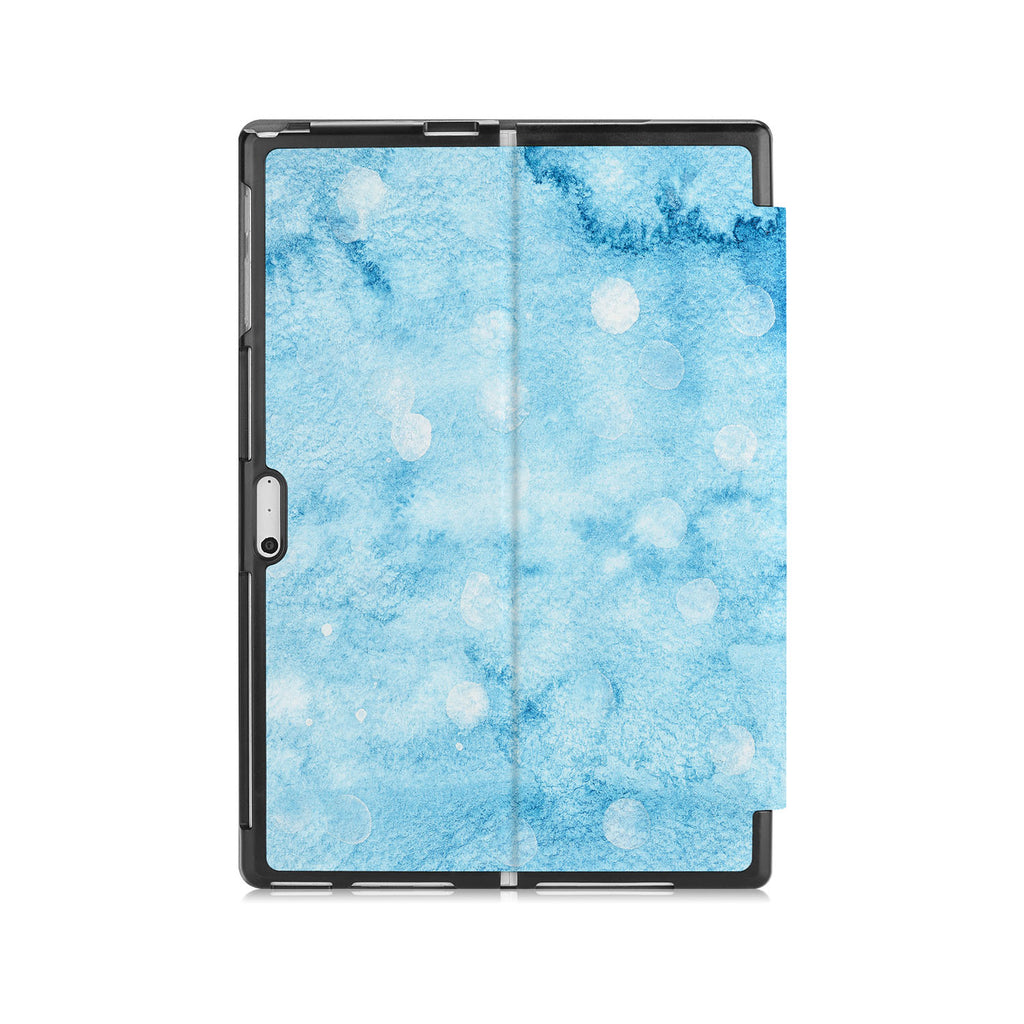 the back side of Personalized Microsoft Surface Pro and Go Case with Winter design